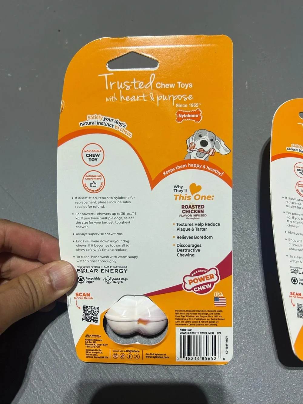 (NEW) (2 Pack) NylaBone Power Chew Extreme Bones